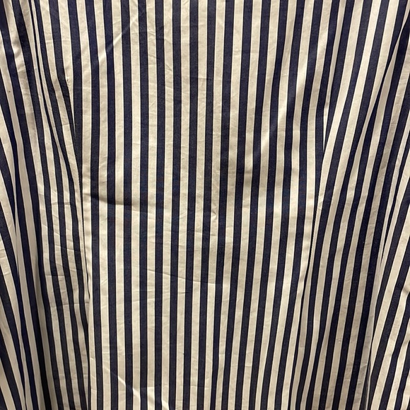 Grace 100% cotton blue and white striped blouse with floral embroidered cutouts - Picture 8 of 8